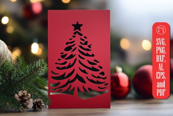 Download Paper Cut Christmas Card SVG Cut File - Christmas card svg Collection