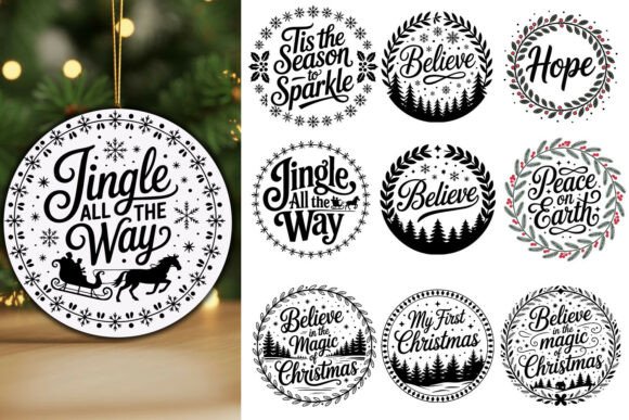Download * Christmas Ornament SVG Bundle * - Premium Resources