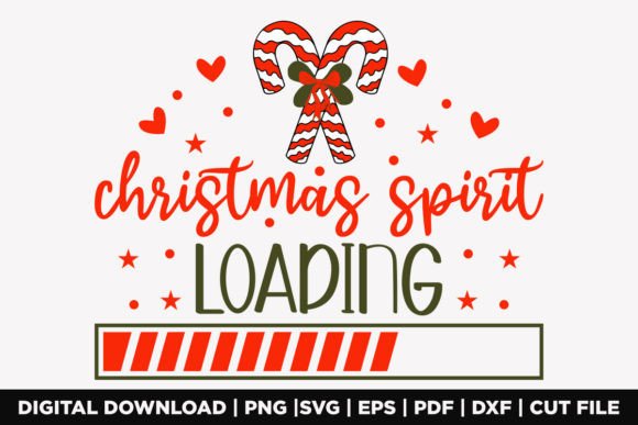 Download Christmas Spirit Loading T-shirt - Premium Bundle