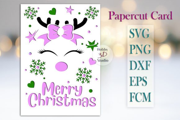 Download Christmas Card SVG Paper Cut Templates - Christmas card svg Collection