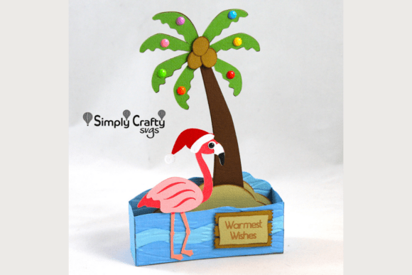 Download Flamingo Christmas Card SVG - Christmas card svg Collection