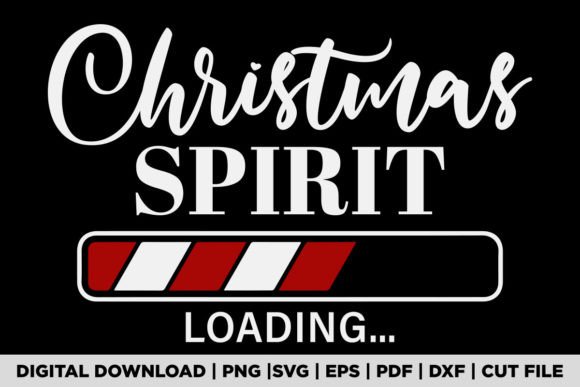 Download Christmas Spirit Loading T-shirt - Premium Bundle