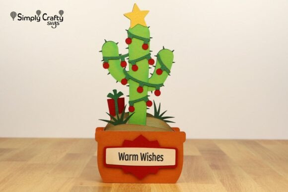 Download Cactus Christmas Card SVG - Christmas card svg Collection