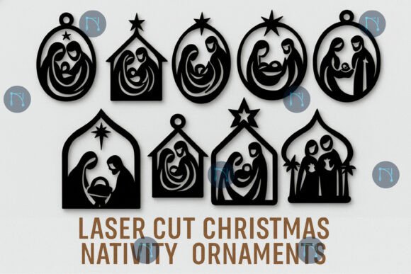 Download Christmas Nativity Ornaments SVG Bundle - Premium Resources